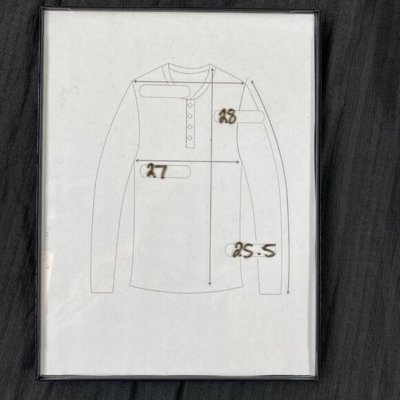 Ana Womens Gray Long Sleeve Ruffled Neck Textured Blouse Size 2X - Picture 5 of 5